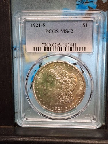 1921-S Morgan Silver Dollar PCGS MS62 Vam 1DD