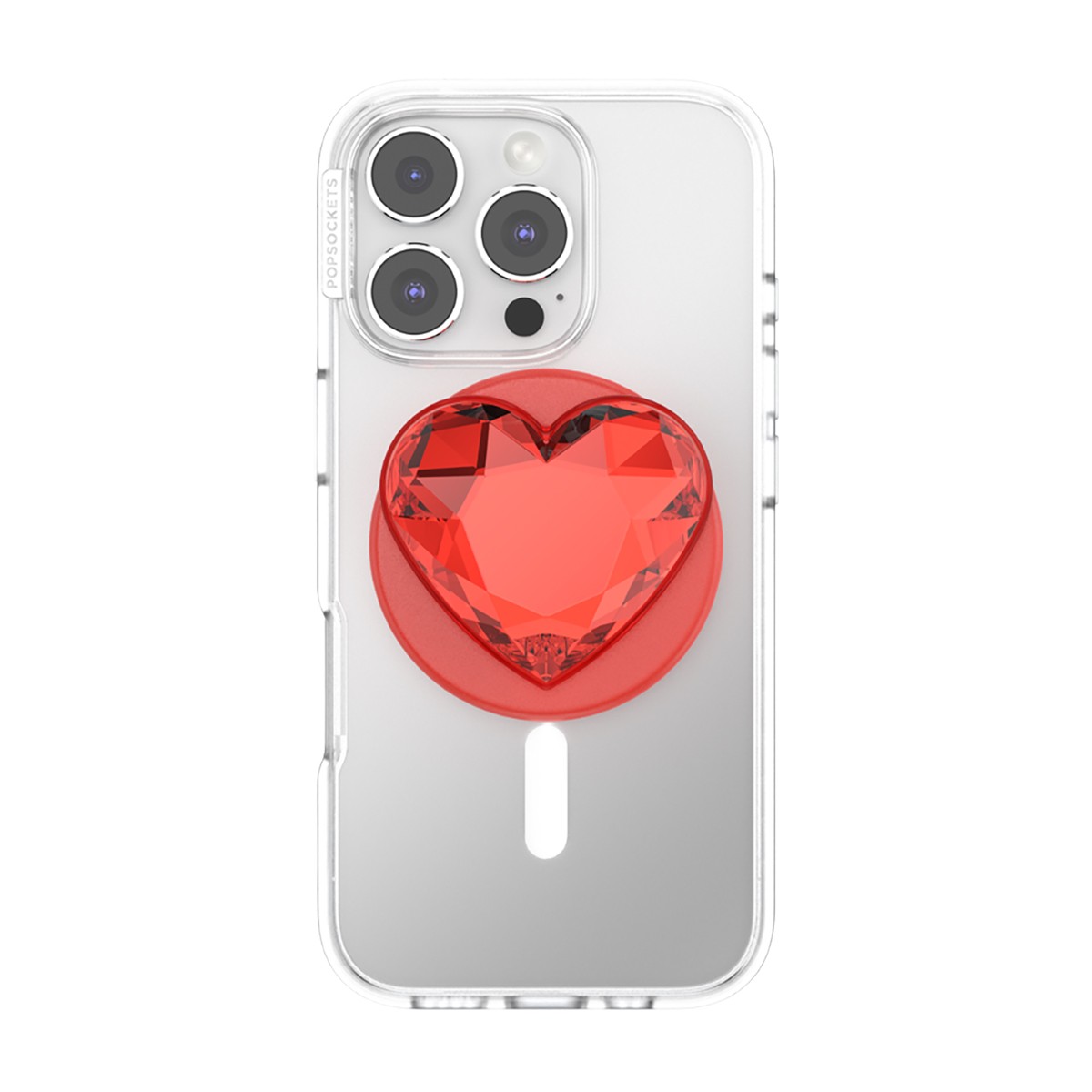PopSockets PopGrip effet cristal, support de téléphone inclinable