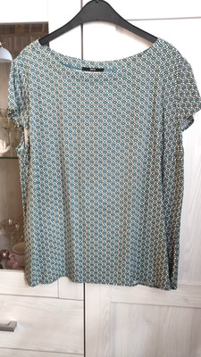 ZERO: Super schönes Blusen Top Gr. 44 TOP! Viskose Tolles Design Leicht Bequem