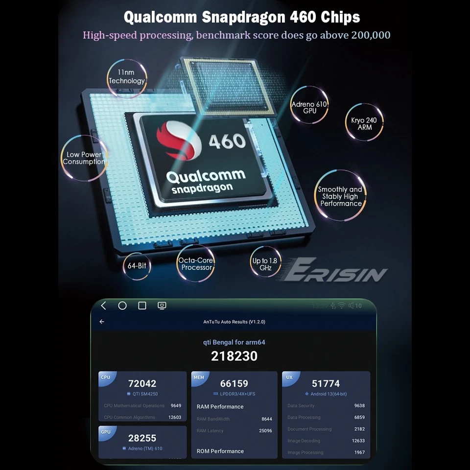 128GB Qualcomm Autoradio CarPlay Navigatore per Auto BMW X5 E53 Radio DSP IPS 4G - Immagine 4 di 4