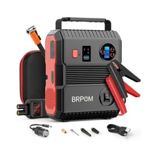 Car Jump Starter with Air Compressor, 150PSI 8000A Peak 24000mah (Up to All G...
