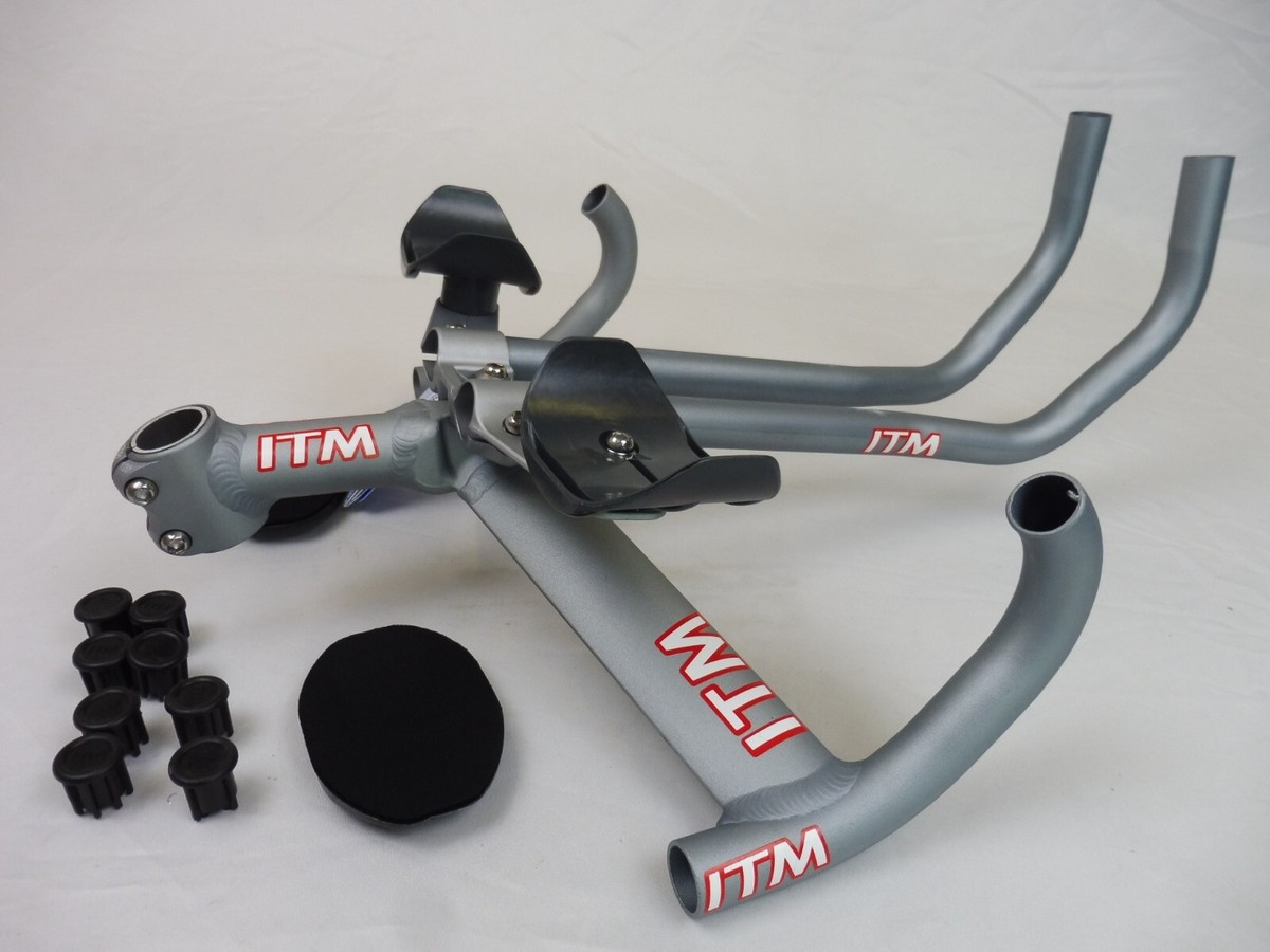 ITM Dual Aero F1 Bar set w / Extn ( 39 / 12 ) NOS bicycle TT Retro