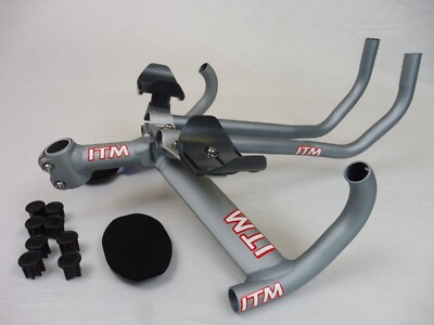 ITM Dual Aero F1 Bar set w / Extn ( 39 / 12 ) NOS bicycle TT Retro