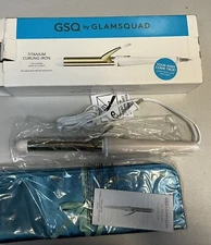 NEW GSQ by Glamsquad Curling Hair Iron Titanium 1" Barrel 400° White