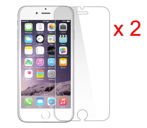 2 X 100% APPLE IPHONE 6/6sS GENUINE TEMPERED GLASS FILM SCREEN PROTECTOR