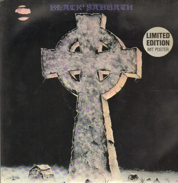 Black Sabbath Headless Cross +POSTER NEAR MINT I.R.S. Metal Vinyl