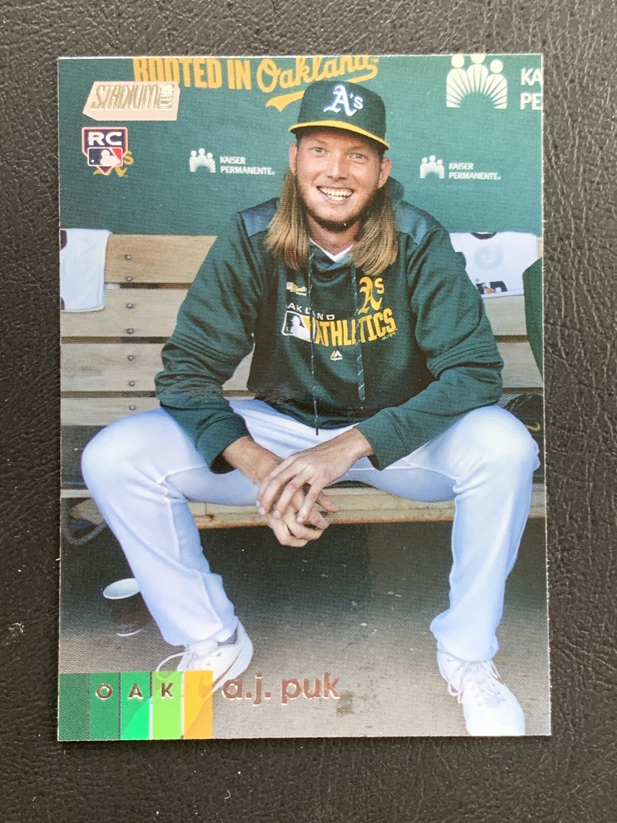 2020 Topps Stadium Club AJ Puk RC Photo Variation SP Oakland A’s