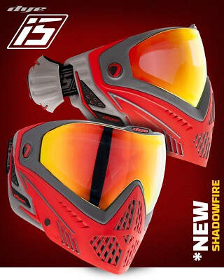 Dye I5 Pro SHADOW FIRE Thermalmaske Paintball Airsoft Softair Goggle