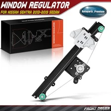 Front Driver Power Window Regulator w/o Motor for Nissan Sentra 2013-2019 Sedan