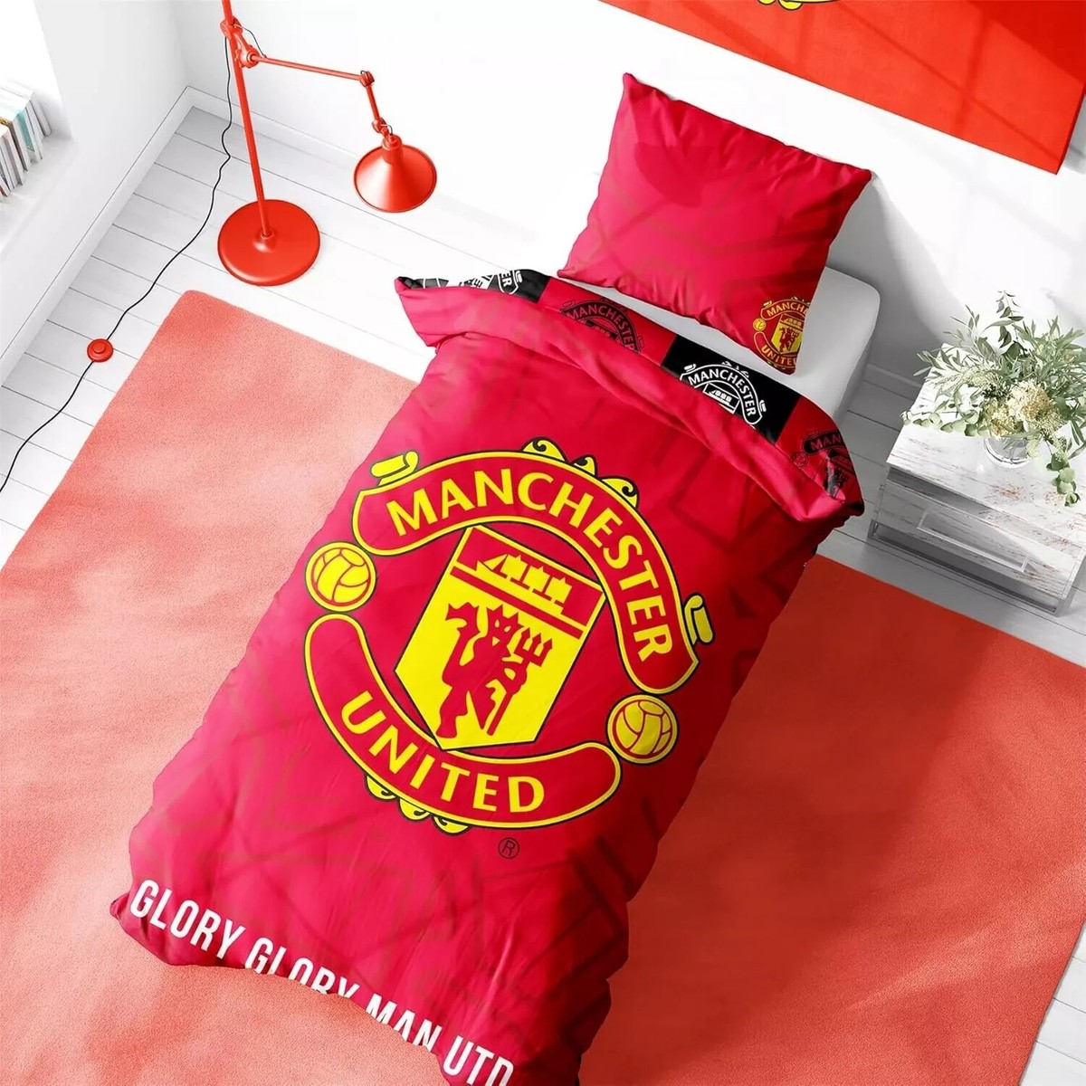 West Ham United Bettwäsche-Set – Tarnmuster-Design, 200x135cm, Aus Baumwolle – Offizielles Fan-Produkt