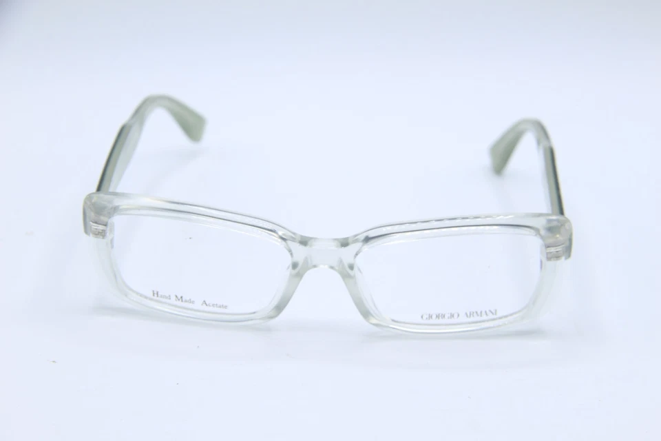 NEW GIORGIO ARMANI GA 943 LU9 CLEAR GREEN AUTHENTIC FRAMES EYEGLASSES 52-16 - Image 2 of 4