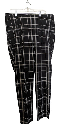 Chicos 3T Black & White Plaid High Waist Stretch Career Dress Pants Sz 18 Tall | eBay Chicos 3T Black & White Plaid High Waist Stretch Career Dress Pants Sz 18 Tall | eBay