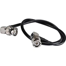 1pc BNC Male Right Angle to BNC Male Right Angle Cable Using RG174 Coax - 11.81