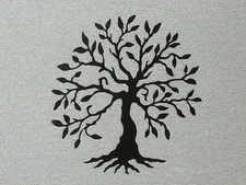 Olive Tree Laser Cut Wall Art Decor Wood 16"  Tree of Life 