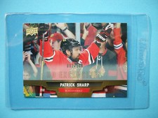 2013/14 UPPER DECK US EXCLUSIVES HOCKEY CARD #119 PATRICK SHARP MT MINT 002/100