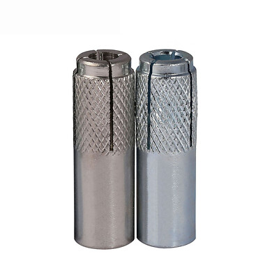 SKIR'CO (20 stuks) Knurled Drop in Anchors M10 x 40 mm, Expansie Bolt Sleeve, Wandpluggen, Betonnen anker
