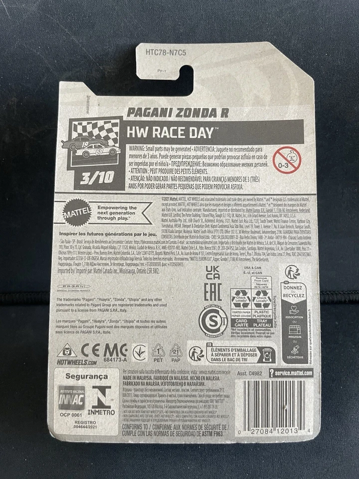 Rueda y neumático Hot Wheels Pagani Zonda R PERSONALIZADOS Real Riders Foto 4 de 4