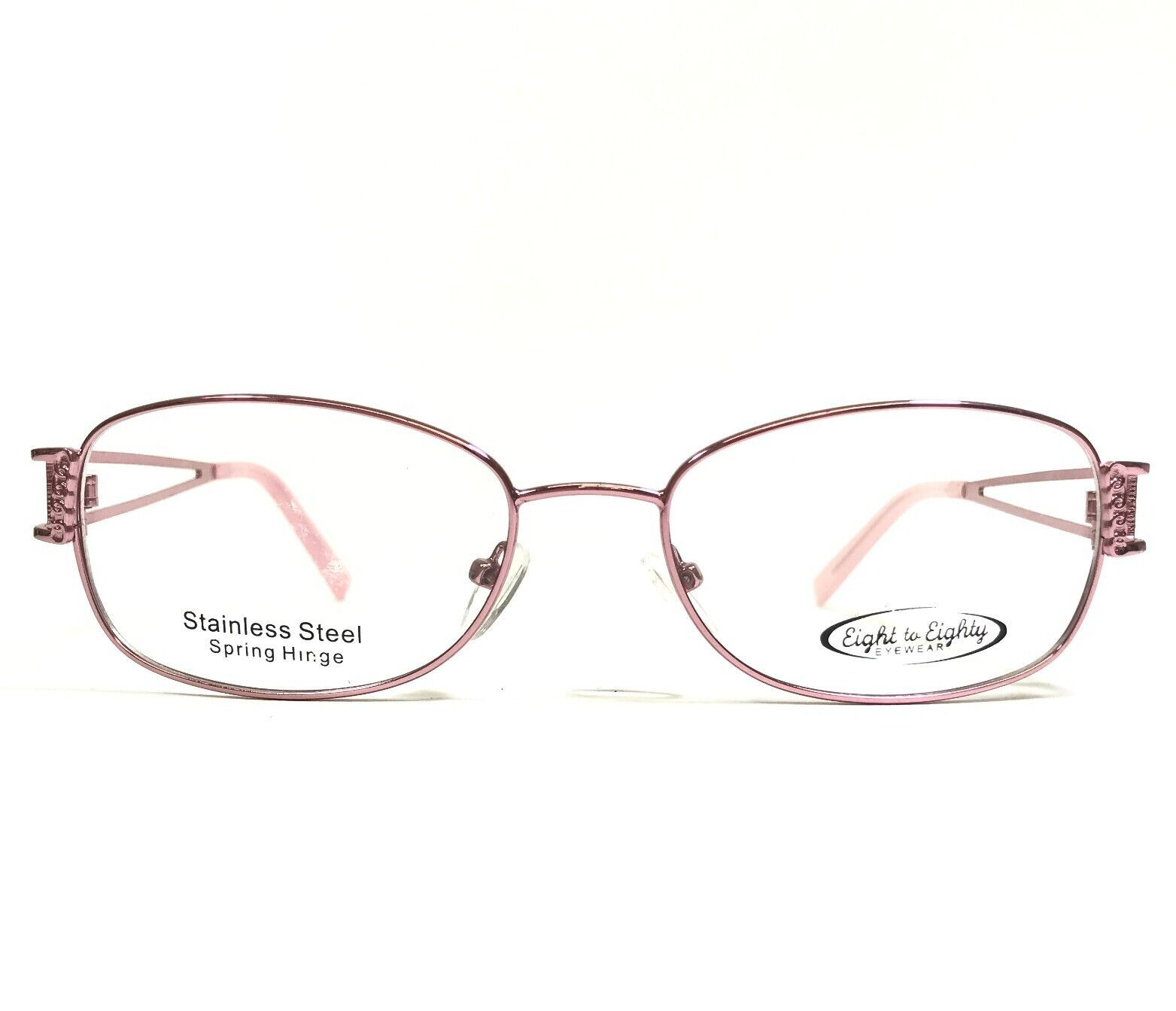 Оправа для очков ETHEL PINK из розового золота с круглыми кристаллами от восьми до восьмидесяти 54-18-135