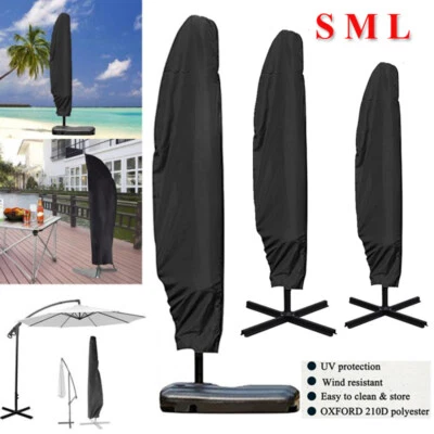 Parasol Banana Umbrella Cover Waterproof Cantilever Outdoor Garden Patio Shield
