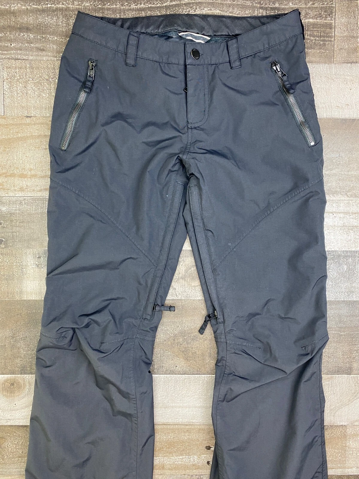 burton dryride ski snowboard zip pockets lined pants