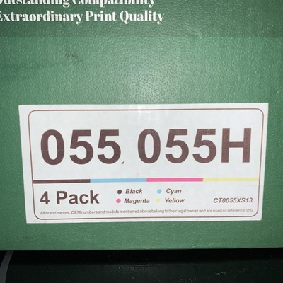 GREENSKY CRG055H 055 Toner Cartridges 4 Colors for Canon Color Laser Printer