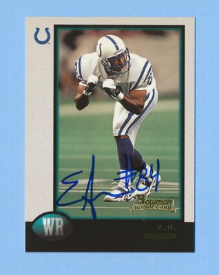 E.G. Green - Signed/Autographed - 1998 Bowman Card #204 - Indianapolis Colts