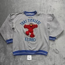 Elmo Sesame Street That Tickles Crewneck Sweatshirt 90s Size Medium