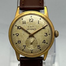 Kem Antimagnetic Manual Winding Sub-Second Vintage Men  s Watch FWD157ARL5
