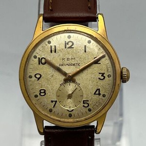 Kem Antimagnetic Manual Winding Sub-Second Vintage Men’s Watch FWD157ARL5