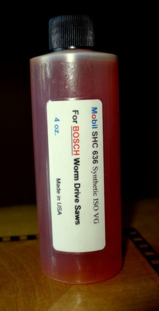 Worm Drive Saw Lubricant Oil 4 oz "Mobil SHC 636" Synthetic / for BOSCH