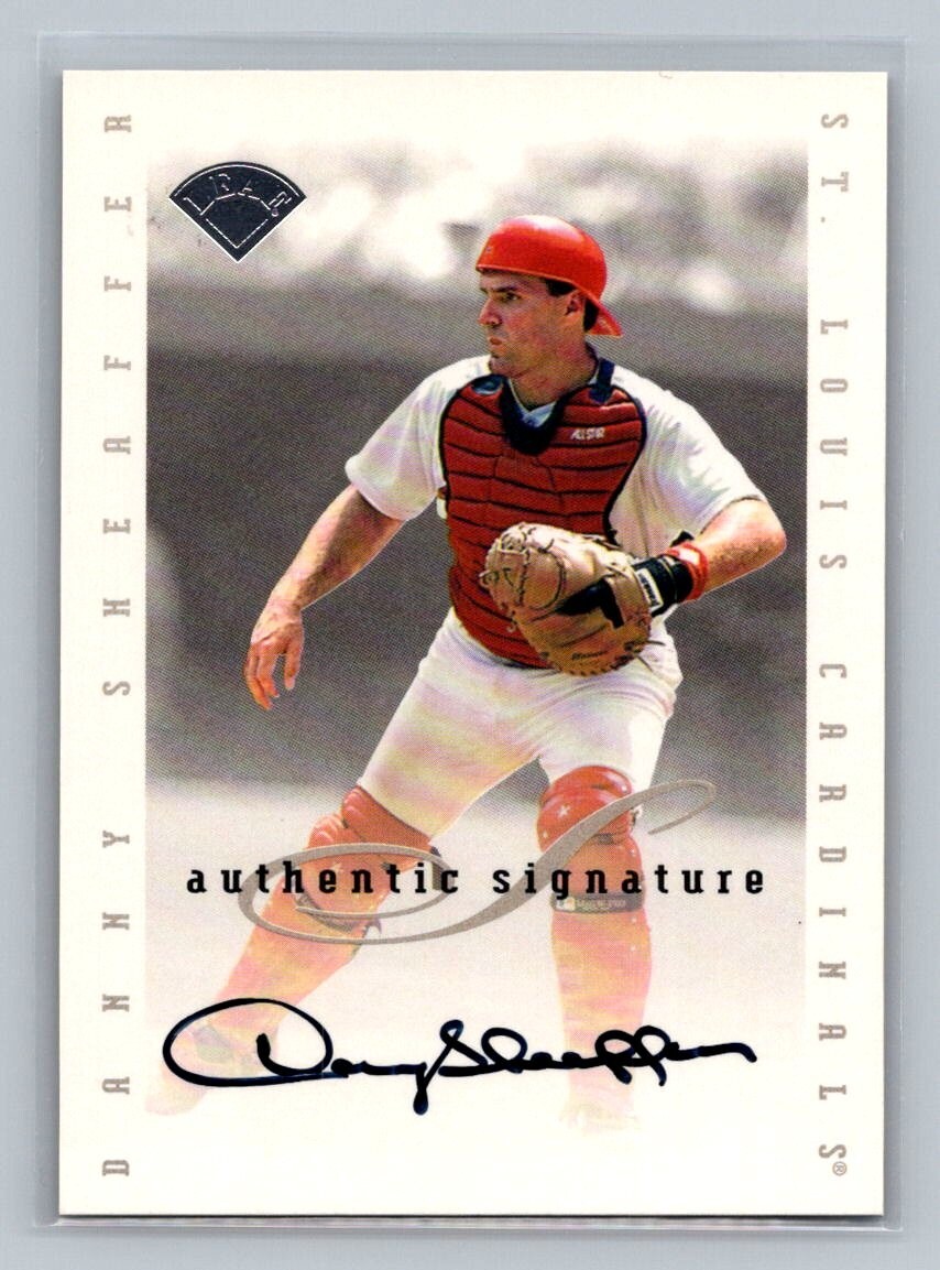 1996 Leaf Signature Series Signatures Update Danny Sheaffer Auto Cardinals