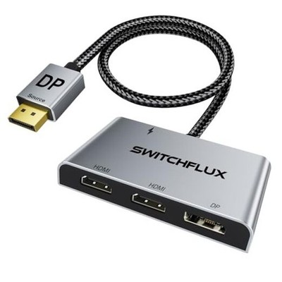 DisplayPort to Dual HDMI with DP Adapter |4K@60Hz| DP to dual HDMI with DP