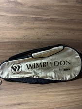 RZADKA Wimbledon The Championships Prince Rakieta tenisowa Torba na sprzęt Złota