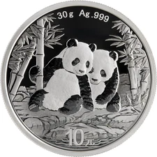 2026 China 10 Yuan 30 g Panda Silver Coin