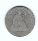 1858-O SEATED LIBERTY QUARTER