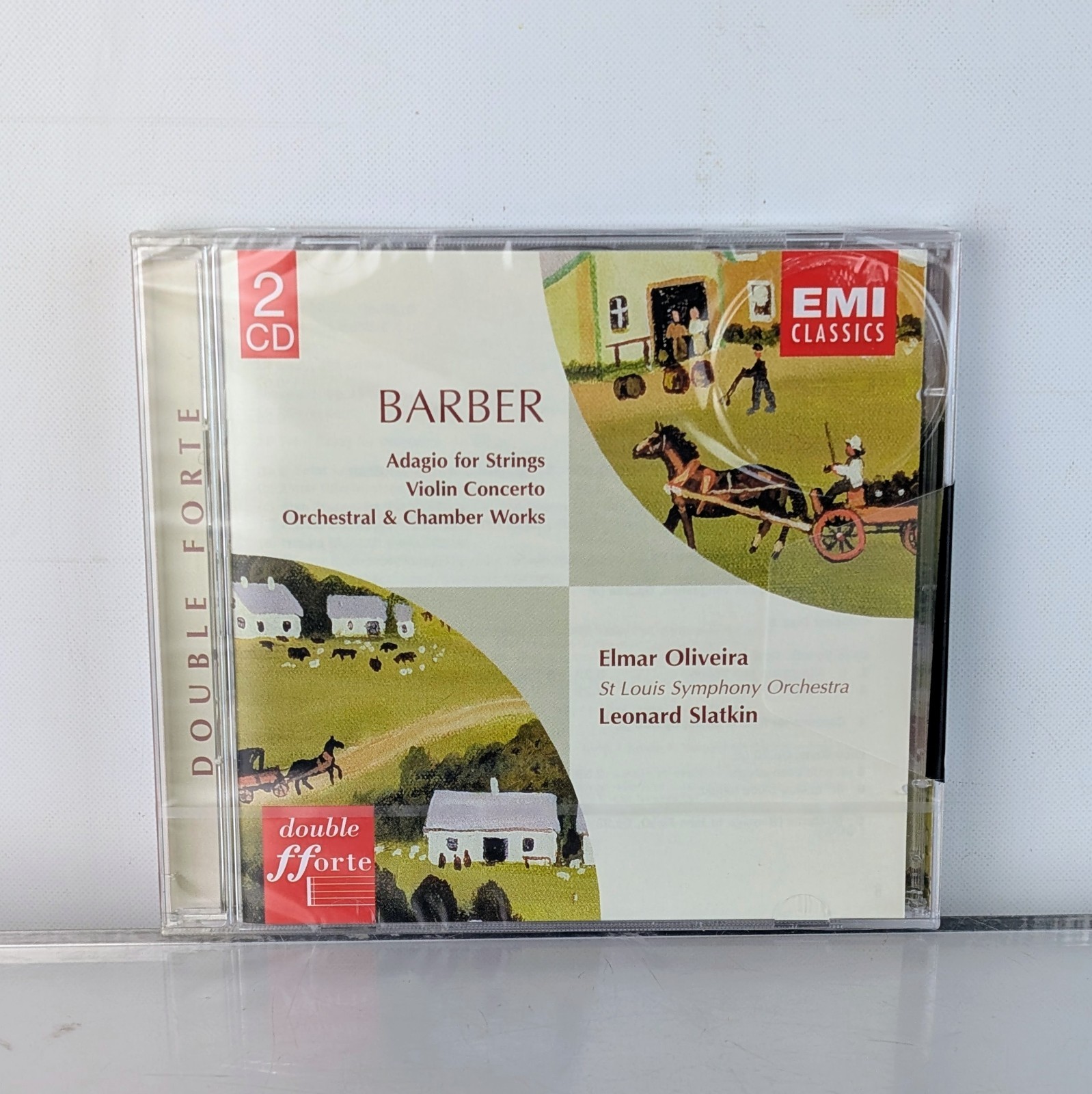 Barber Adagio for Strings Violin Concerto Chamber Works 2 CD NEW SEALED Slatkin