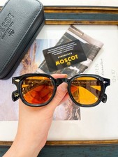 MOSCOT Sunglasses DOLT Acetate Unisex Eyewear Free Case 46-23-145 Black Orange