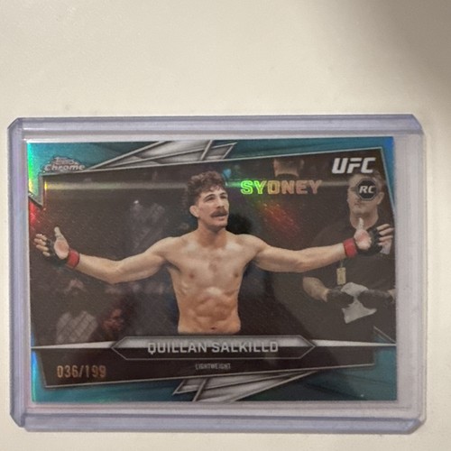 2026 Topps Chrome UFC - Quillan Salkilld RC Rookie Aqua Refractor /199 SP