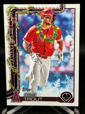 2025 Topps Holiday Mike Trout Lights Necklace #H50 Los Angeles Angels
