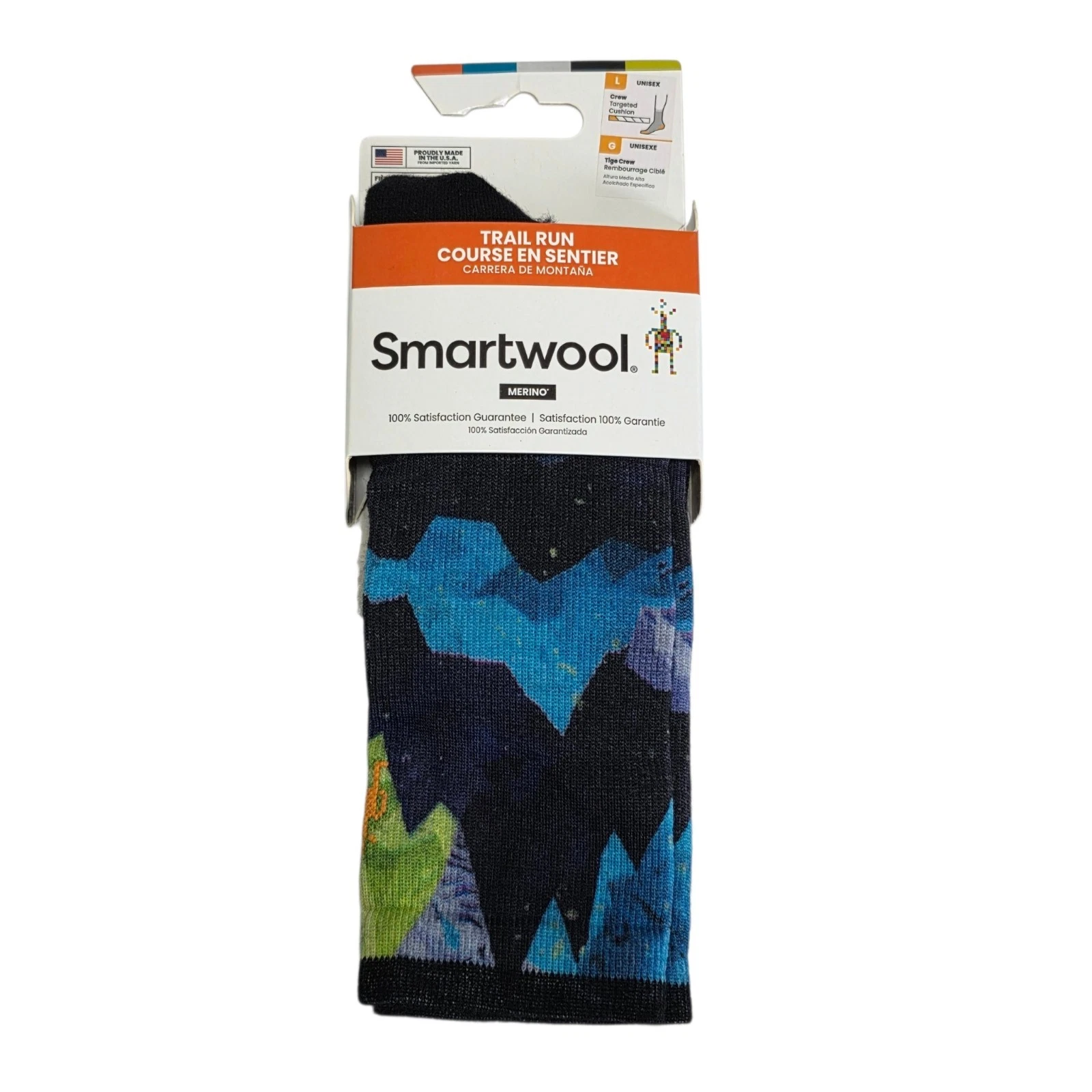 Smartwool Trail Run Crew Socks Merino Wool Targeted Cushion Size Large NWT
Opens in a new window or