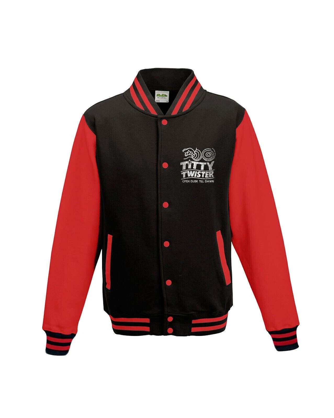 Titty Twister College Jacket Cult Movie Horror Voorhees Jason TV Blood Fun Pussy - product detail image 2
