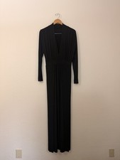 Fashion Nova 70s Disco Maxi Dress Batwing High Slit NWOT L