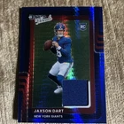 2025 Panini Donruss Optic - Jaxson Dart #DTBH-JDT Blue Hyper Prizm (MEM, RC)