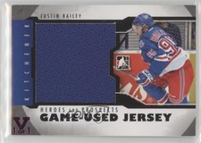 2012-13 ITG Heroes and Prospects Black Jersey Vault Ruby 1/1 Justin Bailey 0s5