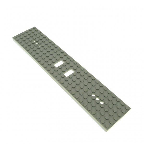 1X Lego Train Plate B-Ware Used 6X28 Light Gray 3 Holes Chassis 4093A