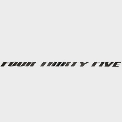 Sea Ray Boat Raised Decal 3318101 | Four Thirty Five Black 23 Inch