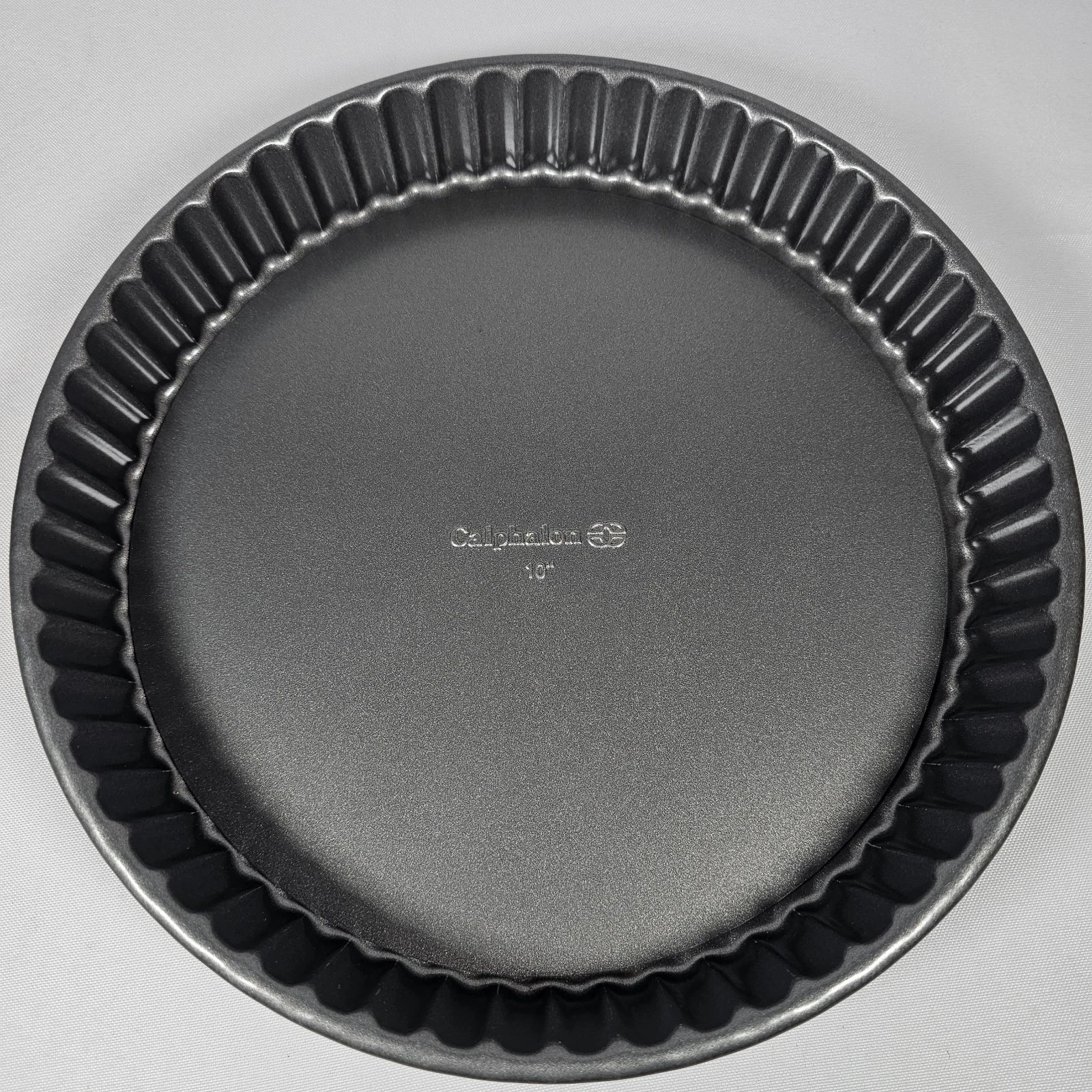 Calphalon Removable Bottom Fluted Nonstick 10” Tart Mold Pie Pan 1.5" Deep NWOT