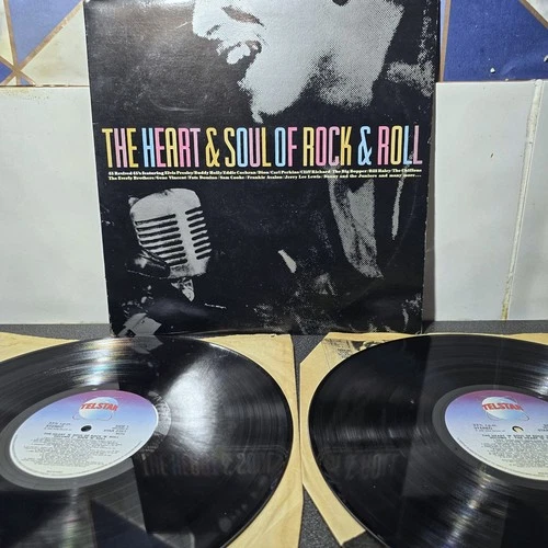 The Heart & Soul Of Rock & Roll 1988 Various 50s Music UK Double LP Records