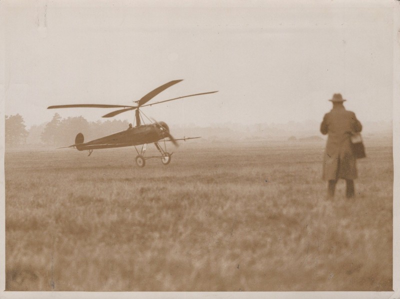 Cierva Autogiro Farnborough UK 1925 Early Aviation RARE - Original Press Photo