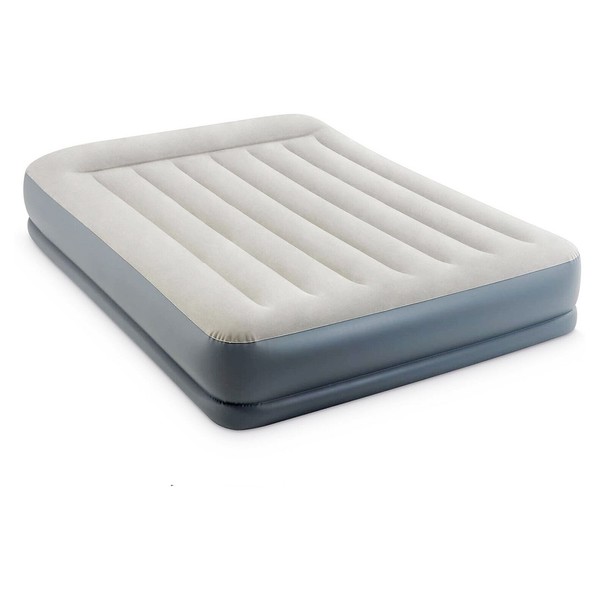 Intex Luftbett Pillow Queen + 230V Pumpe GäStebett 203X152X30Cm Luftmatratze-image